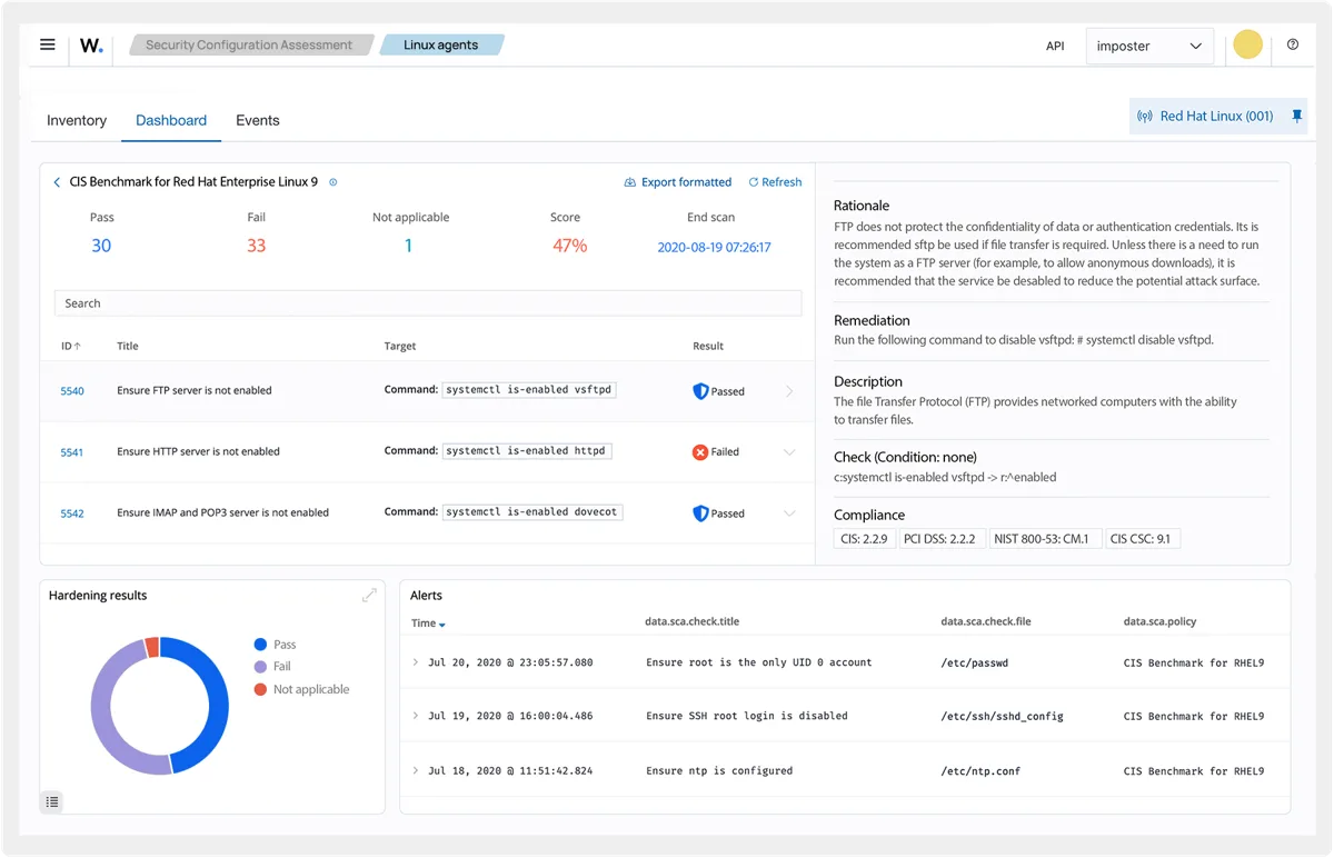 Wazuh SaaS em nuvem dedicada