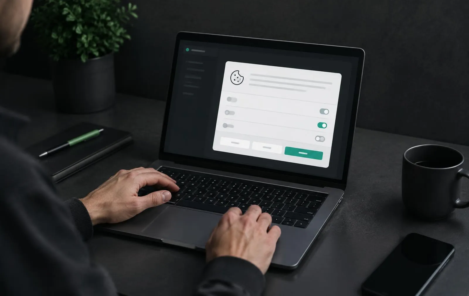 gestão de cookies e privacidade